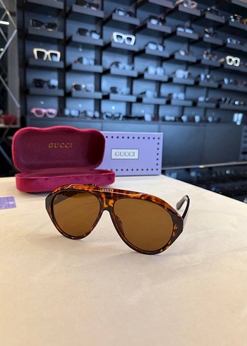 Kahverengi Gucci Kemerli Kadın Güneş Gözlüğü