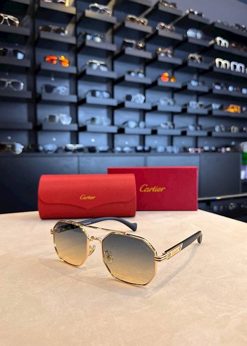 Cartier Cartier Parlak Kahverengi Klasik Kadın Gözlüğü