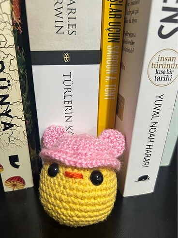 Şapkalı civciv Amigurumi Anahtarlık