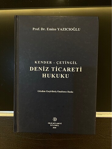 Deniz ticareti hukuku Prof. Dr. Emine Yazıcıoğlu kender çetingil
