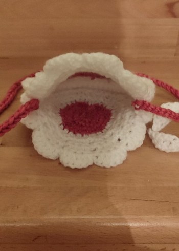 Çiçek Desenli Beyaz Bebek çanta - Görsel 3