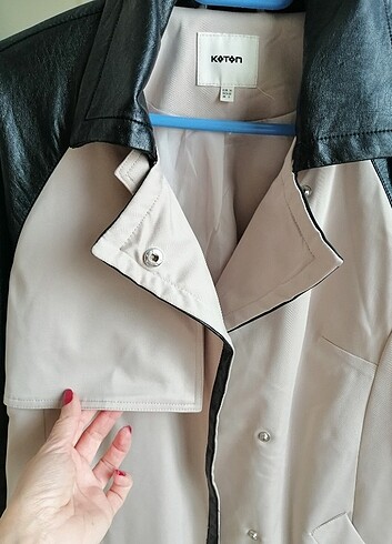 xs Beden ten rengi Renk Koton Trenchcoat