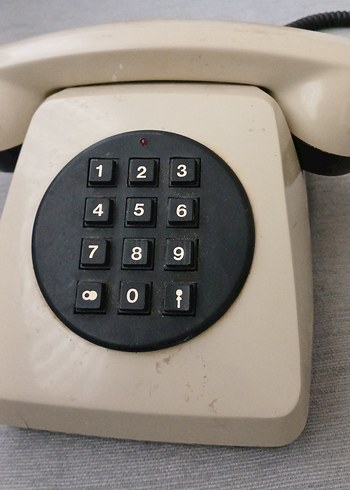 Gri Beyaz Tuşlu Sabit Telefon - Görsel 2