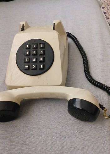 Gri Beyaz Tuşlu Sabit Telefon - Görsel 3