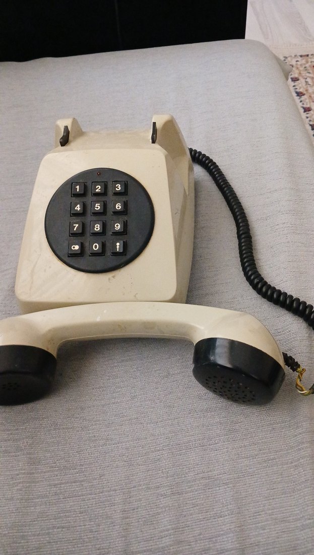 Gri Beyaz Tuşlu Sabit Telefon - Görsel 3