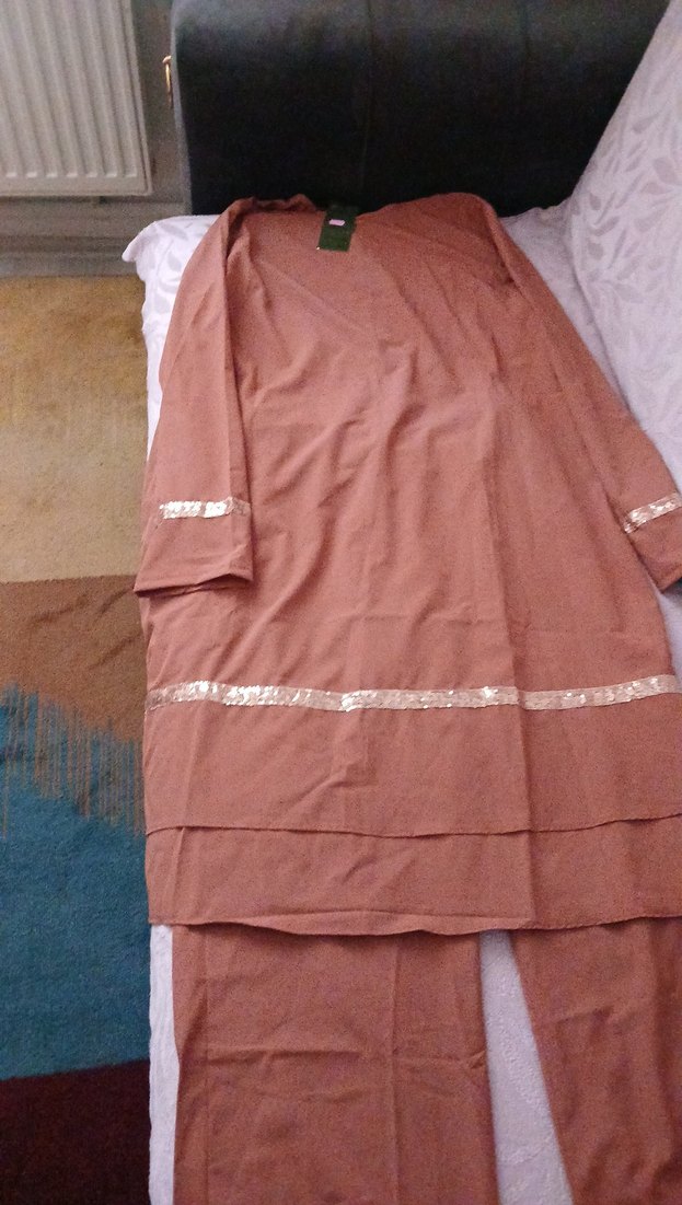 Bej Salaş Kumaş Pantolon - Görsel 3