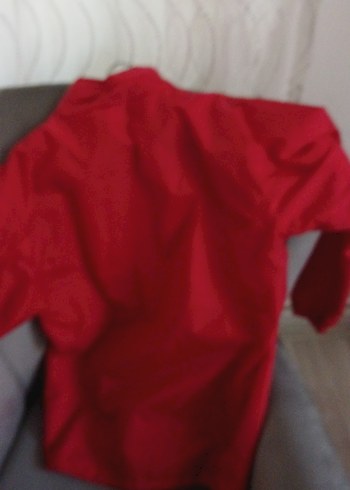 Kırmızı Erkek Spor Rüzgarlık Fermuarlı - Görsel 4