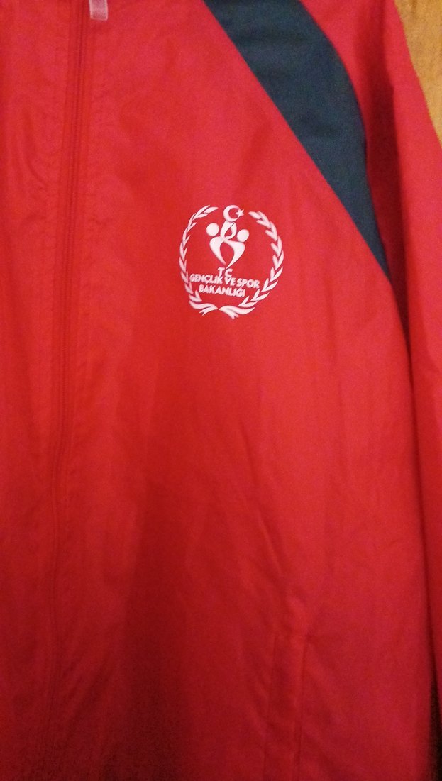 Kırmızı Erkek Spor Rüzgarlık Fermuarlı - Görsel 2