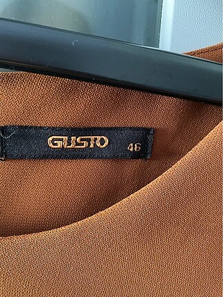 46 Beden altın Renk Gusto Büyük beden elbise