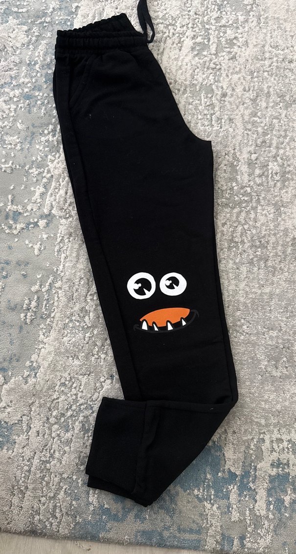 Siyah Rahat eşofman 9-10 yaş - Görsel 2