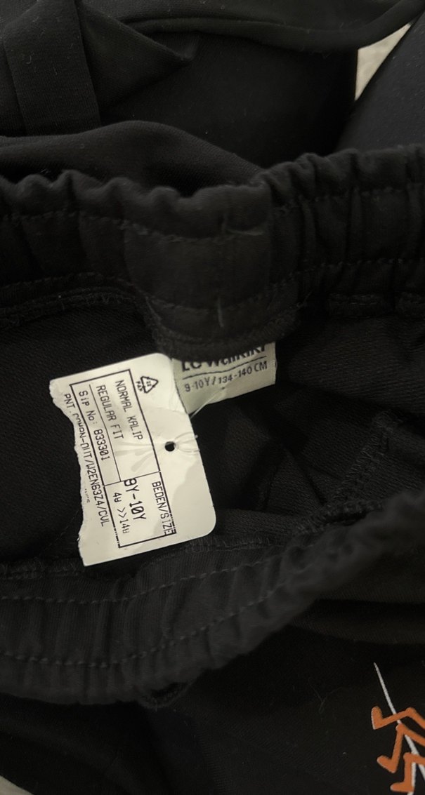 Siyah Rahat eşofman 9-10 yaş - Görsel 3