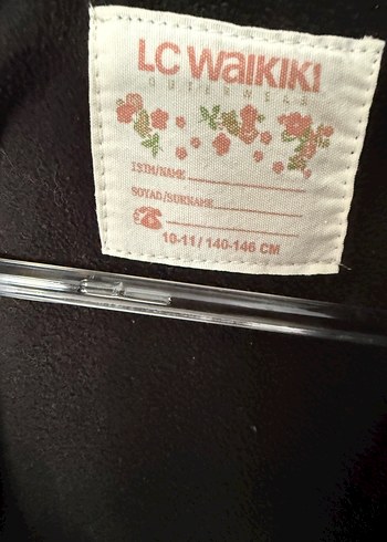 Siyah Kız Çocuk Montu 10-11 yaş - Görsel 3