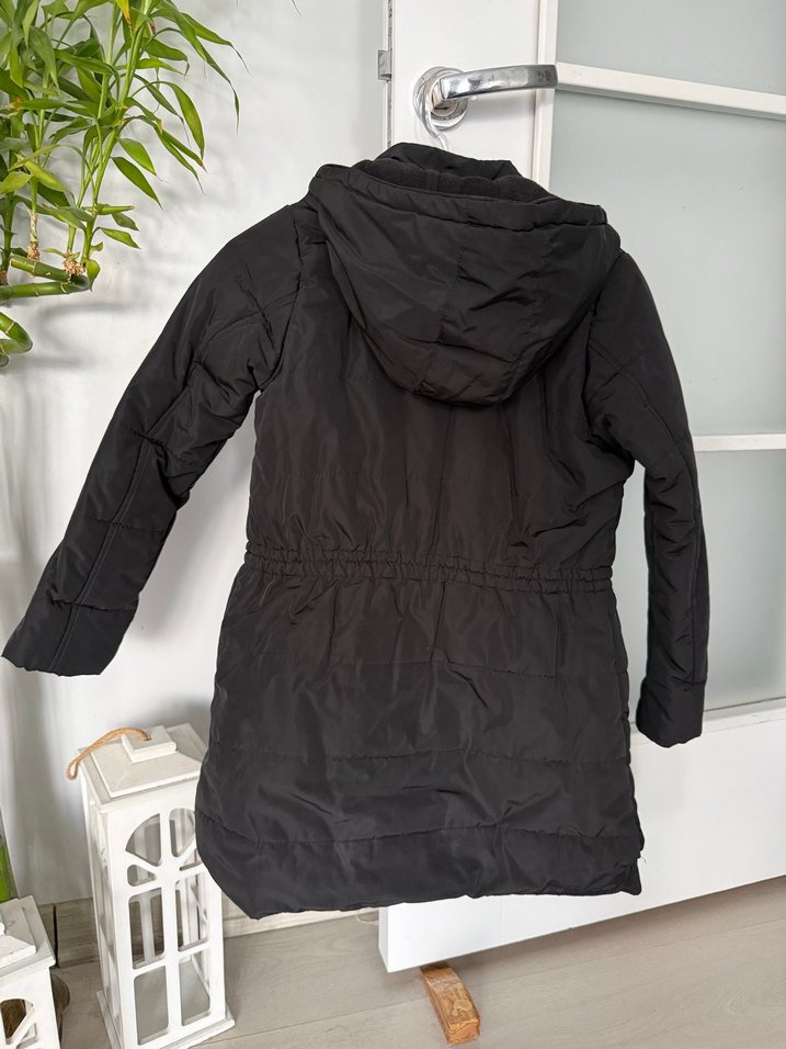 Siyah Kız Çocuk Montu 10-11 yaş - Görsel 2