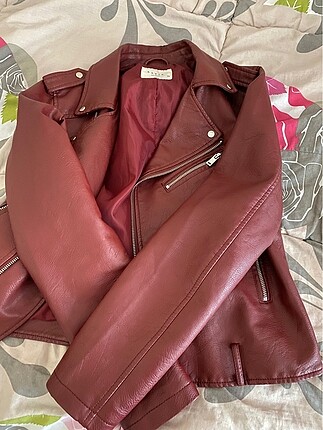 Batik bordo deri ceket