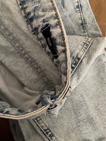 l Beden mavi Renk Mom jean