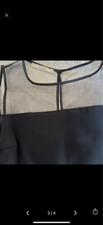 Seçil kolları volanlı özel gün gece için uygun - Görsel 2