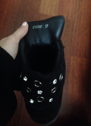 37 Beden siyah Renk Spor topuklu ayakkabı 