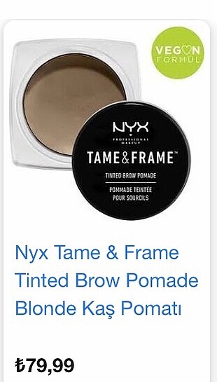 Nyx tame frame kaş pomadı