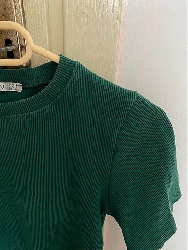 Trendyol & Milla Yeşil crop bluz tshirt