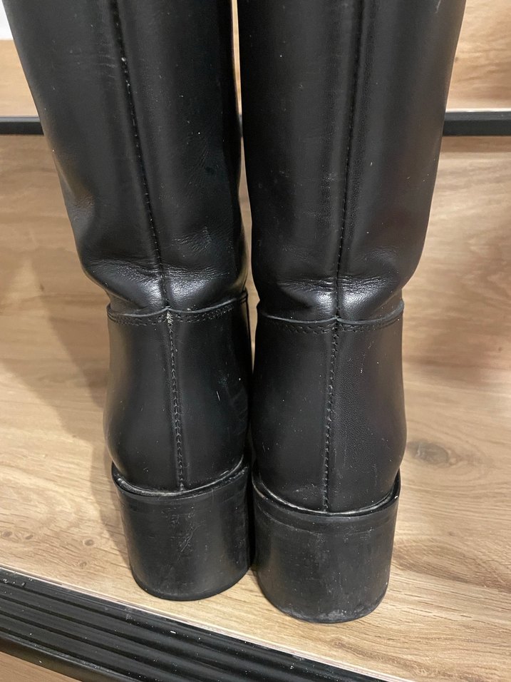 Siyah Topuklu Kadın Çizme - Görsel 3