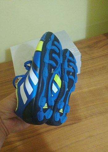 29 Beden mavi Renk Mavi Adidas Çocuk Futbol Ayakkabısı Velcro