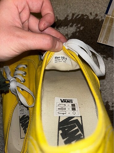 38 Beden sarı Renk Vans authentic sarı