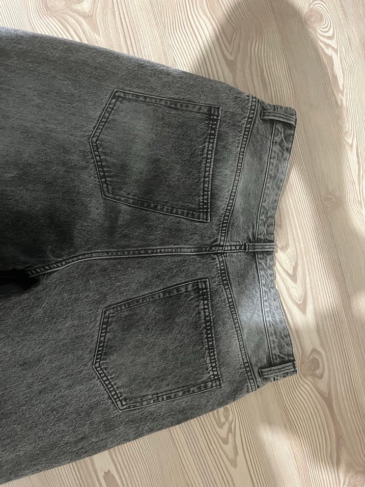 Açık Gri Bershka Baggy Jean 42 beden - Görsel 4