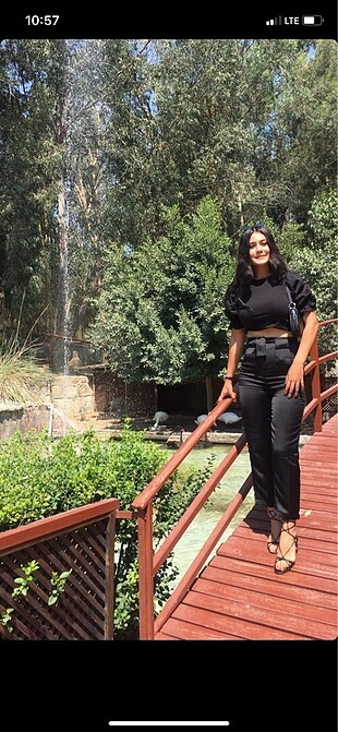 Kumaş pantolon kuşaklı