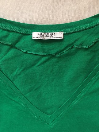s Beden yeşil Renk Zara tshirt