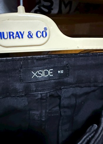 Kemer Detaylı Siyah Bağlama Desenli erkek Kot Pantolon - Görsel 3