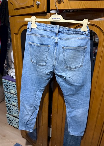 Erkek  Mavi Bol Kesim  Kot Pantolon - Görsel 3