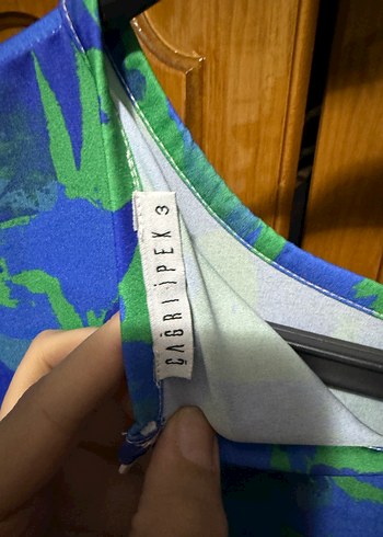 Renkli Batik Desenli Kadın Uzun Elbise - Görsel 3