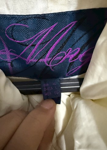 Düğmeli Beyaz Kadın Kışlık Midi Mont - Görsel 3