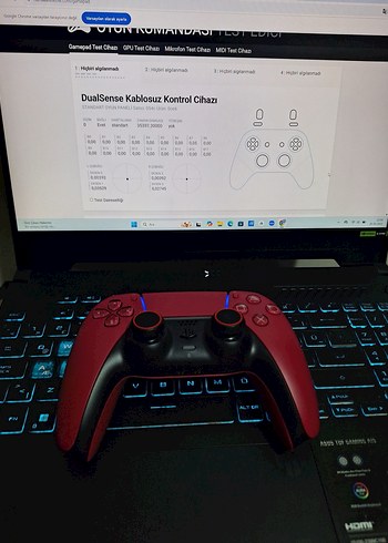  Beden Kırmızı Sony PlayStation 5 Kablosuz Kontrolcü