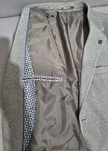 Gri Düz Desenli Erkek Ceketi - Görsel 6