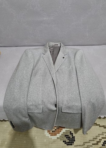 Gri Düz Desenli Erkek Ceketi - Görsel 5