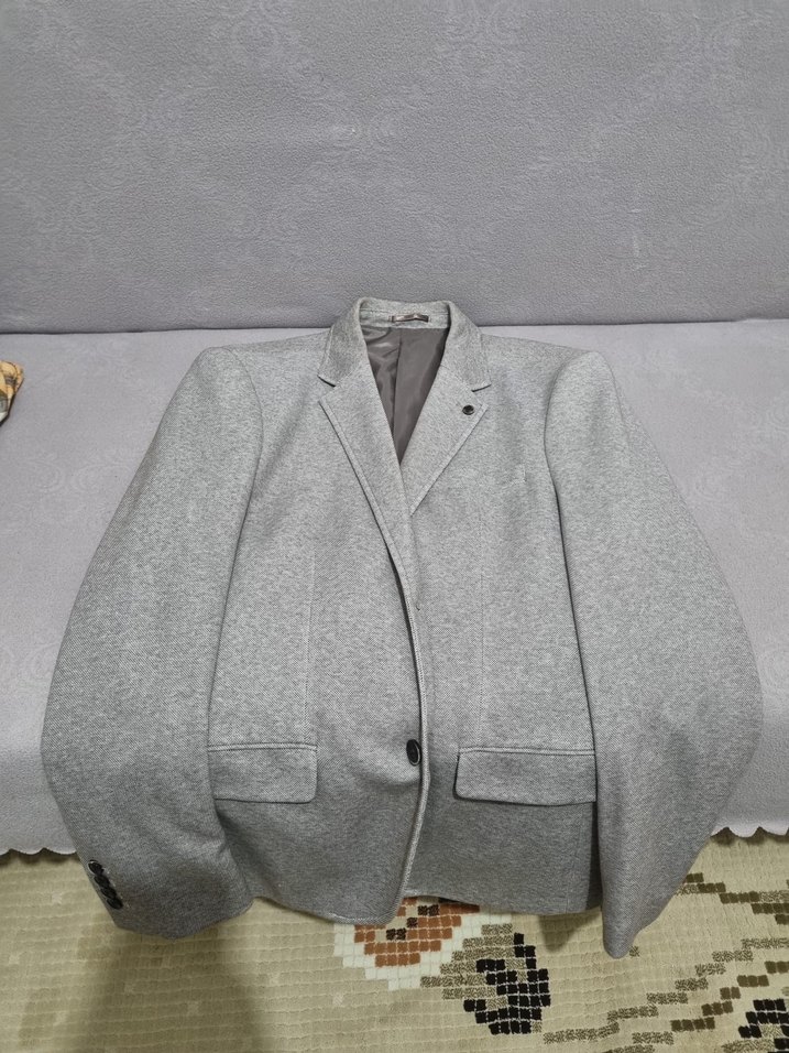Gri Düz Desenli Erkek Ceketi - Görsel 5