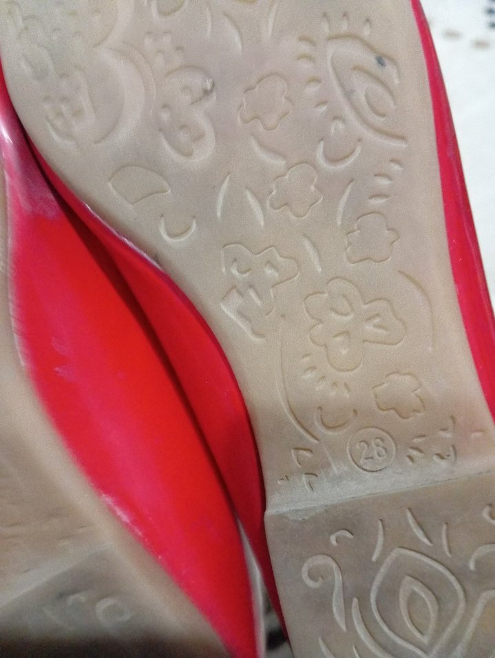 Kız Çocuk Kırmızı Minnie Mouse Babet - Görsel 4