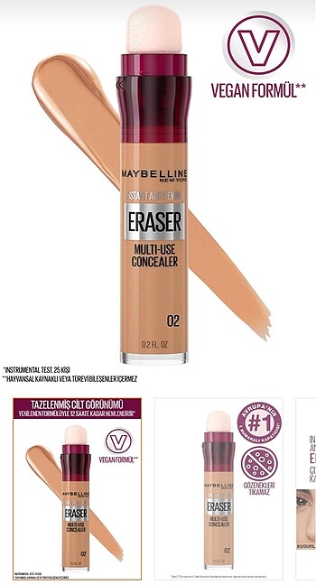 Maybelline kapatıcı 02 nude