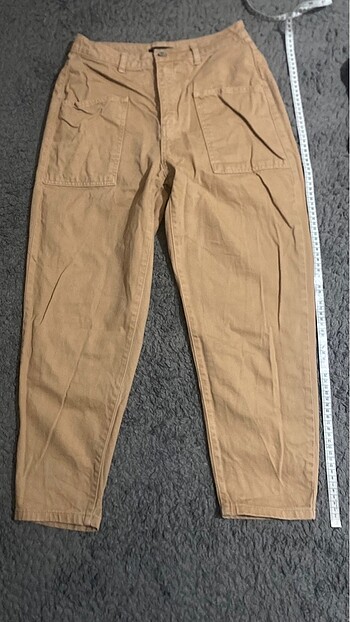 Bej rengi baggy jean