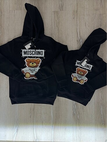 Ayıcık Desenli Pamuklu Sweatshirt