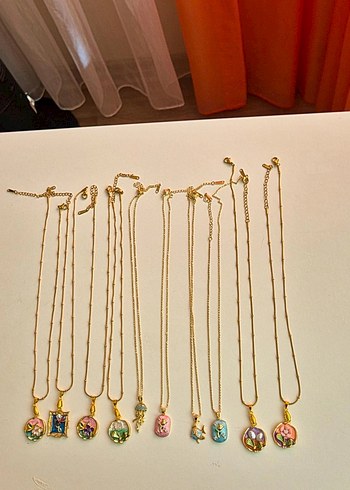 Gold Mini Zincir Detaylı Bohem Kadın Kolye - Görsel 5