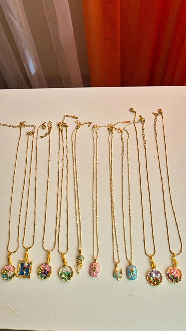 Gold Mini Zincir Detaylı Bohem Kadın Kolye - Görsel 4