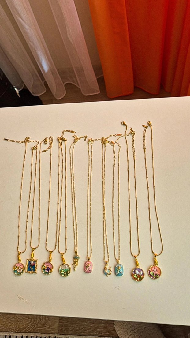 Gold Mini Zincir Detaylı Bohem Kadın Kolye - Görsel 5