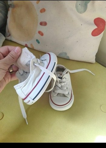 Beyaz converse bebek ayakkabı - Görsel 5