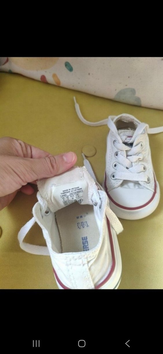 Beyaz converse bebek ayakkabı - Görsel 2
