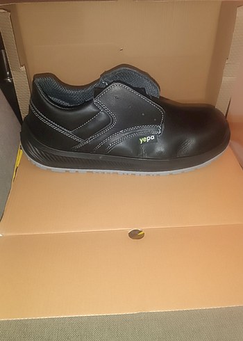 Siyah Erkek Outdoor Ayakkabı Velcro Kapatma - Görsel 6