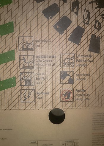 Siyah Erkek Outdoor Ayakkabı Velcro Kapatma - Görsel 10