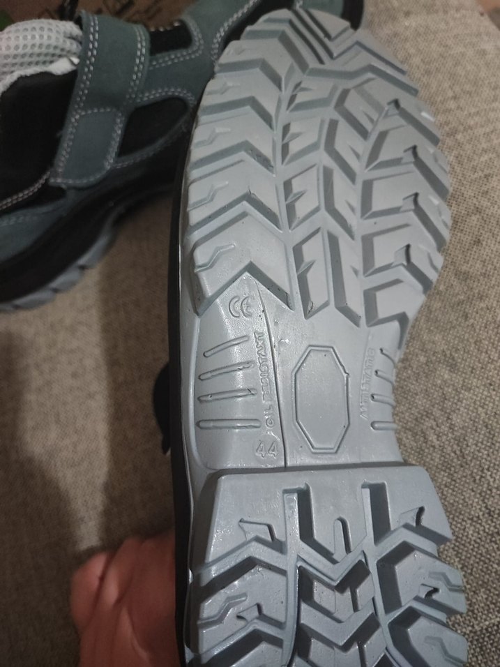 Gri Erkek İş Ayakkabı Velcro Bantlı - Görsel 2