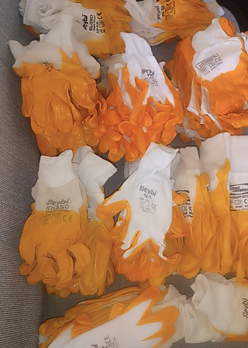 Erkek Sarı Baskılı Moda Eldivenleri - Görsel 5